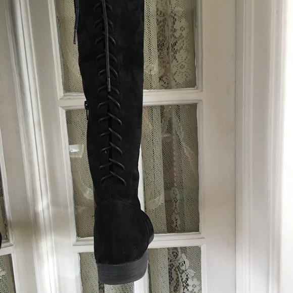 L4L Over The Knee Suedette Boots - 10M - Picture 5 of 11